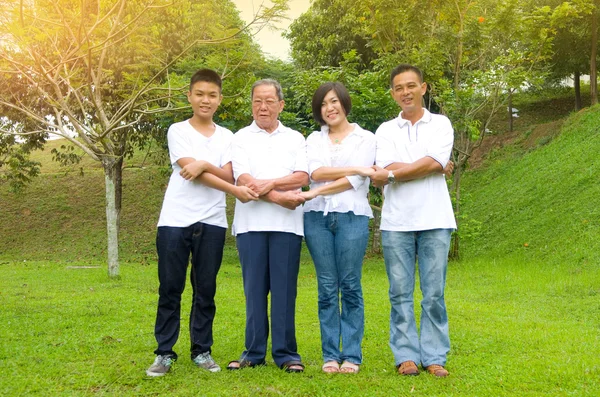 Мульти покоління китайський сім'ї — стокове фото