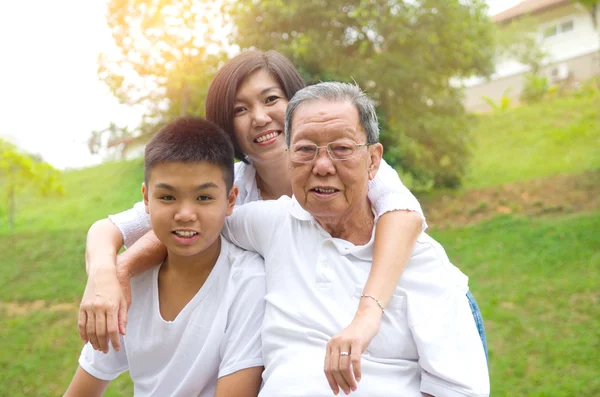 Asian three Generations Family — Stock Photo, Image