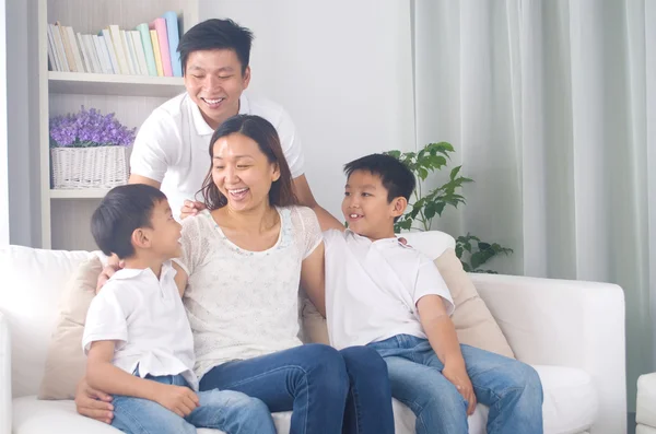 Asian mixed race family — Stock Photo, Image