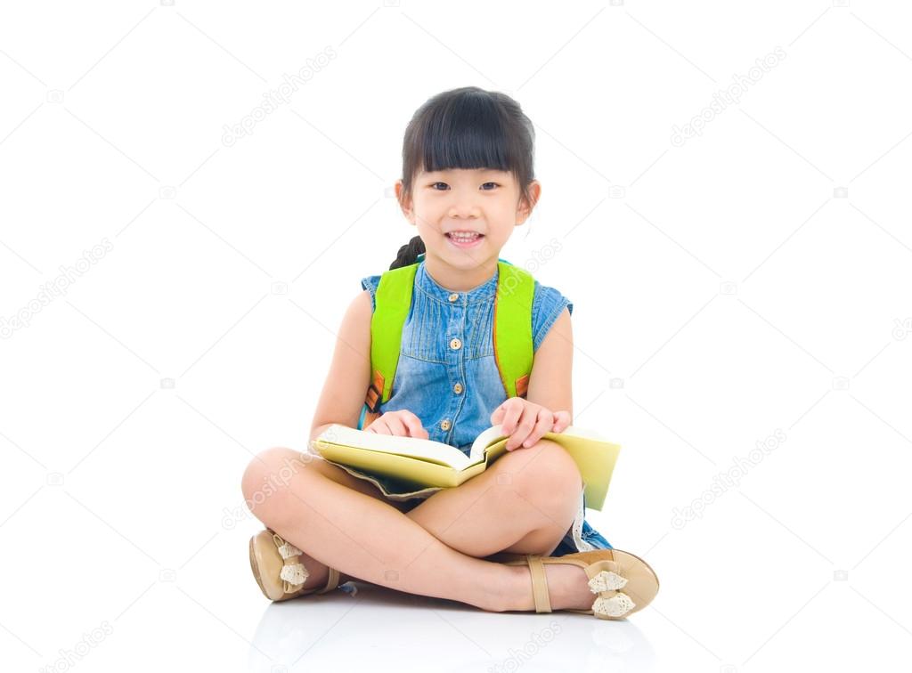 Asian preschool girl