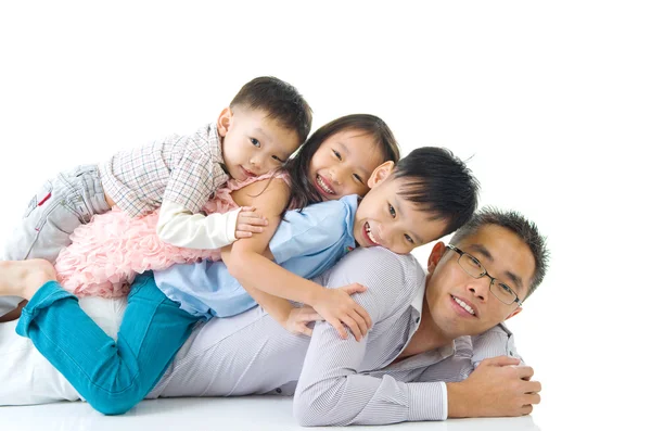 Lovely Asian family — Stock Photo, Image