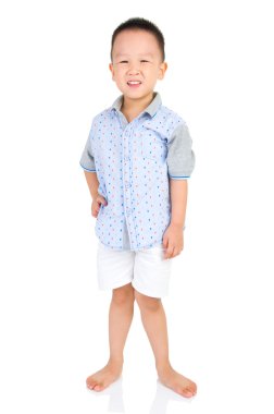 mutlu Asyalı çocuk