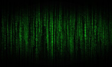 Siber dijital çizgilerle zincir asılı ikili