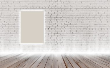 Vintage parlayan loft iç poster kadar Mock