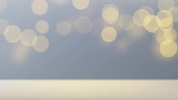 Пастельний Золотисто Блакитний Фон Боке Блискучий Золотий Весняний Фон Великодня — стокове відео