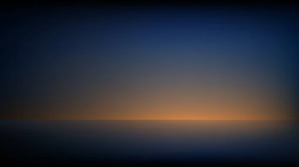 空の濃い青のスタジオグラデーションの背景 概要オレンジ色の光に照らされた空の部屋 製品を表示するための滑らかなぼやけた背景 ベクターイラスト — ストックベクタ