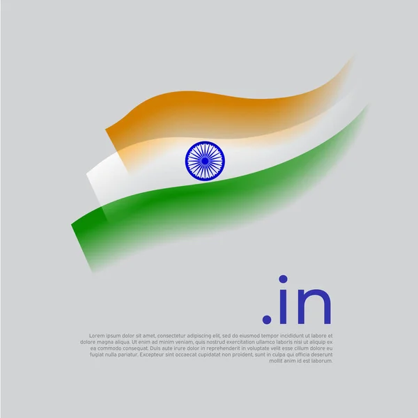 Pavillon Inde Aquarelle Rayures Couleurs Drapeau Indien Sur Fond Blanc — Image vectorielle