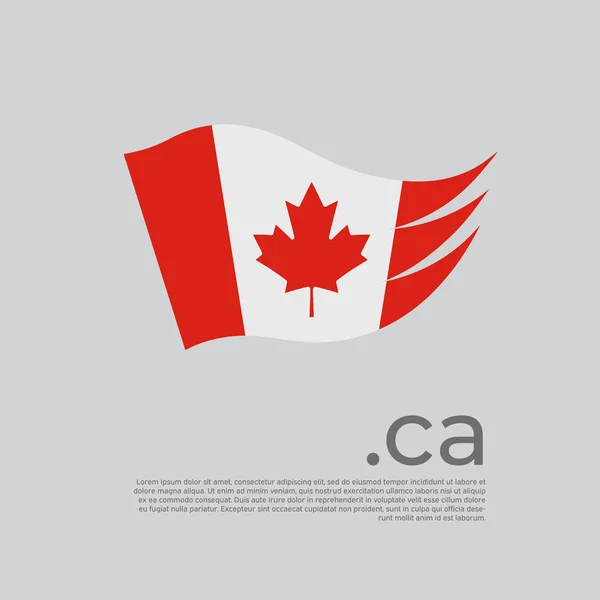 Bandeira Canadá Bandeira Canadense Pintada Com Pinceladas Abstratas Fundo Branco — Vetor de Stock
