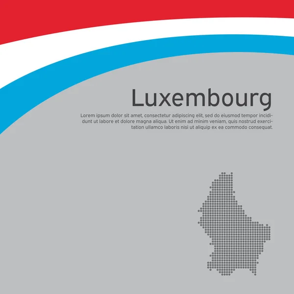 Αφηρημένη Κυματιστή Σημαία Ψηφιδωτός Χάρτης Δημιουργικό Υπόβαθρο Για Luxembourg Σχεδιασμό — Διανυσματικό Αρχείο
