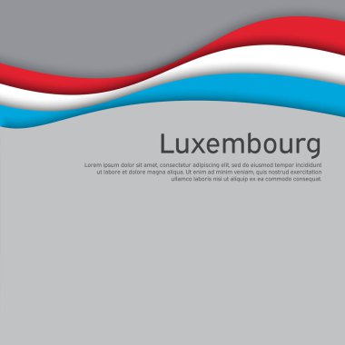 Lüks bayrak sallayan soyut bir bayrak. Kağıt kesim stili. Vatansever tatil kartı tasarımı için yaratıcı bir geçmiş. Ulusal poster. Lüks vatanseverlik maskesi, el ilanı. Vektör üç renk tasarımı