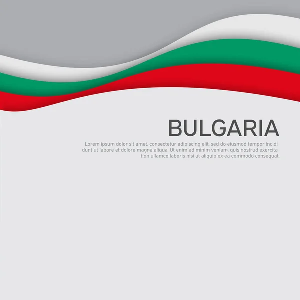 Αφηρημένη Σημαία Της Βουλγαρίας Στυλ Κοπής Χαρτιού Δημιουργικό Υπόβαθρο Για — Διανυσματικό Αρχείο