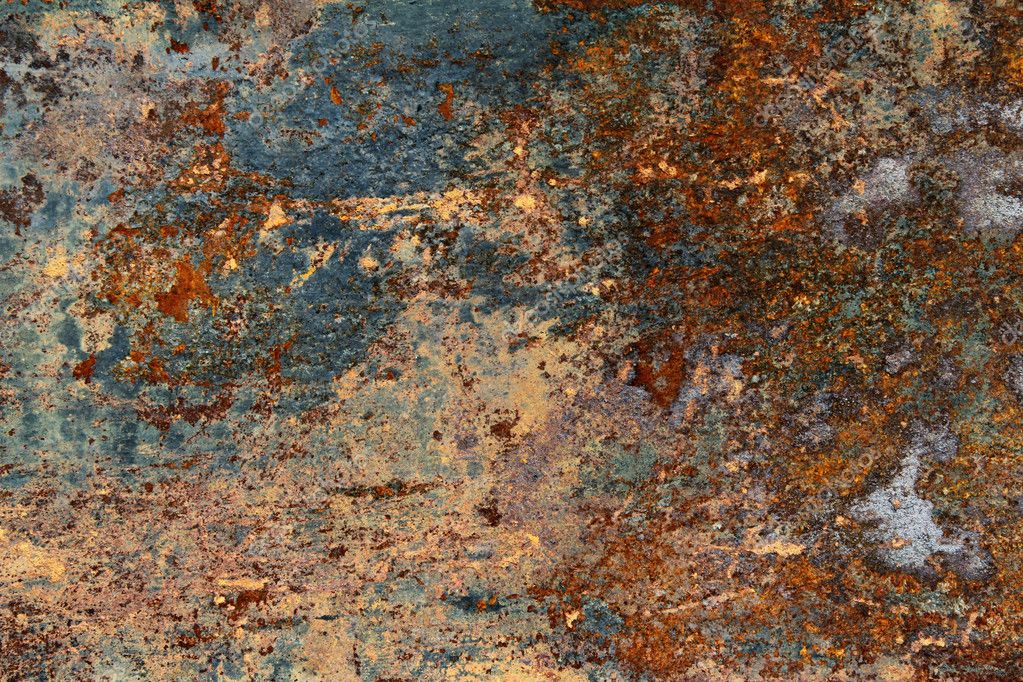Цветная текстура из старого и ржавого металла — Стоковое фото ...