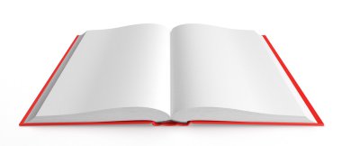 Beyaz arkaplan üzerine kitap aç