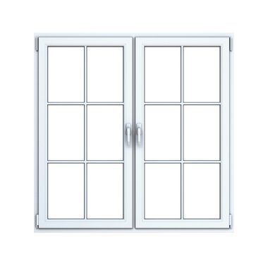 Yakın plastik pencere çerçevesi