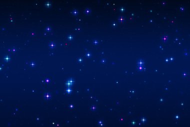 mavi bir arka plan üzerinde renkli ve mavi yıldız