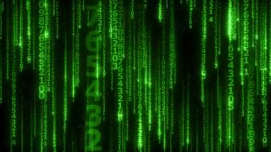 birçok parlak düşen satırlar basamak - sorunsuz döngü