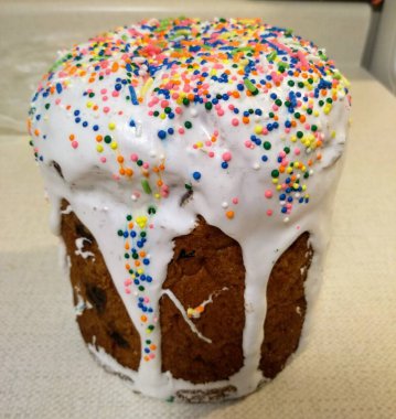 Paskalya pastası yakın plan.