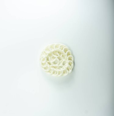 Krupuk or Kerupuk, traditional Indonesian crackers on a white background. clipart