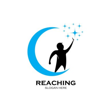 Çocuklar Rüya Logosu Tasarım Şablonu Yıldız konsepti çizimi