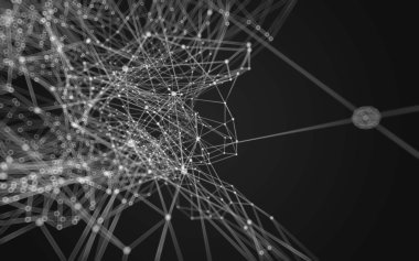 Soyut çokgen uzay düşük poligonal arkaplan 