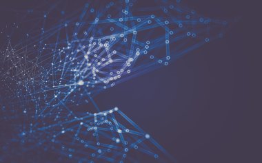 Soyut çokgen uzay düşük poligonal arkaplan 