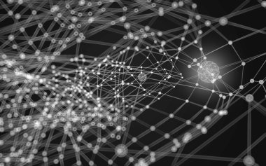 Soyut çokgen uzay düşük poligonal arkaplan 