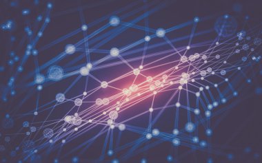 Soyut çokgen uzay düşük poligonal arkaplan 