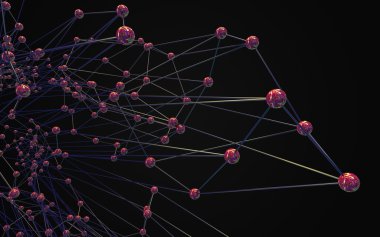 Soyut çokgen uzay düşük poligonal arkaplan 