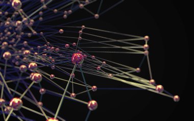 Soyut çokgen uzay düşük poligonal arkaplan 