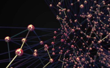 Soyut çokgen uzay düşük poligonal arkaplan 