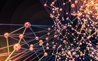 Soyut çokgen uzay düşük poligonal arkaplan 