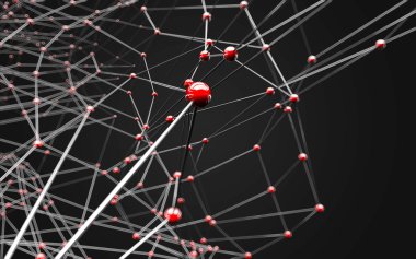 Soyut çokgen uzay düşük poligonal arkaplan 