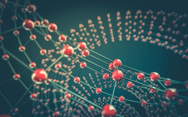 Soyut çokgen uzay düşük poligonal arkaplan 