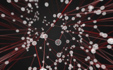 Soyut çokgen uzay düşük poligonal arkaplan 