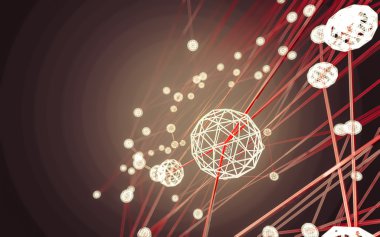 Soyut çokgen uzay düşük poligonal arkaplan 