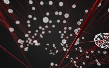 Soyut çokgen uzay düşük poligonal arkaplan 