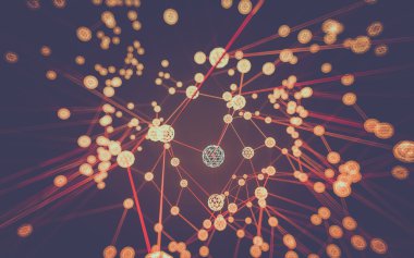 Soyut çokgen uzay düşük poligonal arkaplan 