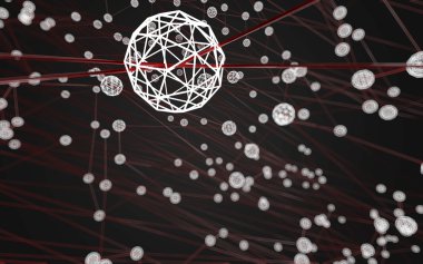 Soyut çokgen uzay düşük poligonal arkaplan 