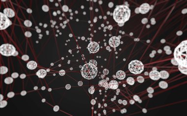 Soyut çokgen uzay düşük poligonal arkaplan 