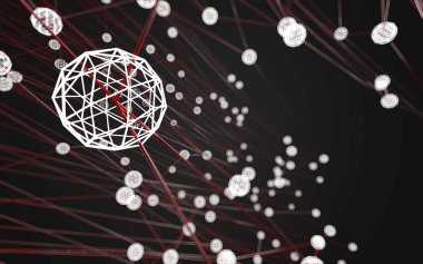 Soyut çokgen uzay düşük poligonal arkaplan 