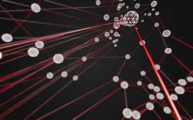 Soyut çokgen uzay düşük poligonal arkaplan 