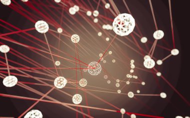 Soyut çokgen uzay düşük poligonal arkaplan 