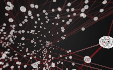 Soyut çokgen uzay düşük poligonal arkaplan 