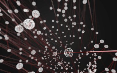 Soyut çokgen uzay düşük poligonal arkaplan 