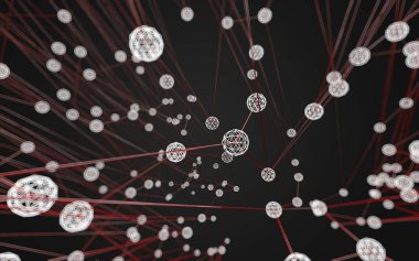 Soyut çokgen uzay düşük poligonal arkaplan 