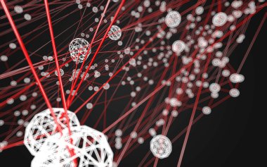 Soyut çokgen uzay düşük poligonal arkaplan 