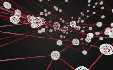 Soyut çokgen uzay düşük poligonal arkaplan 