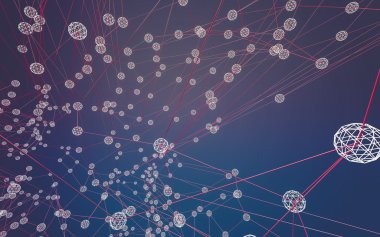 Soyut çokgen uzay düşük poligonal arkaplan 