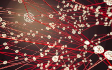 Soyut çokgen uzay düşük poligonal arkaplan 