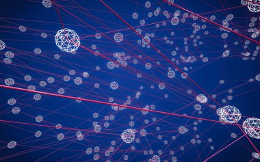 Soyut çokgen uzay düşük poligonal arkaplan 